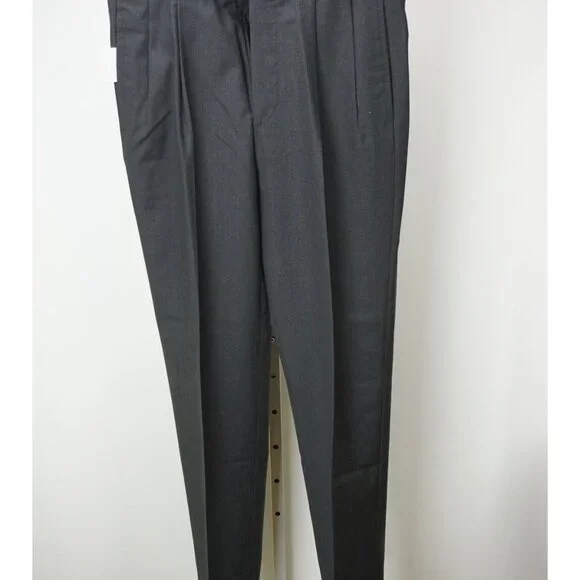 Incotex Charcoal Gray 100% Wool Dress Pants Sz 50 NEW
